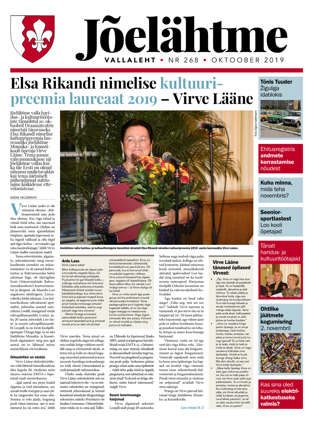 Elsa Rikandi Nimelise Kultuuri Preemia Laureaat 2019 – Virve Lääne