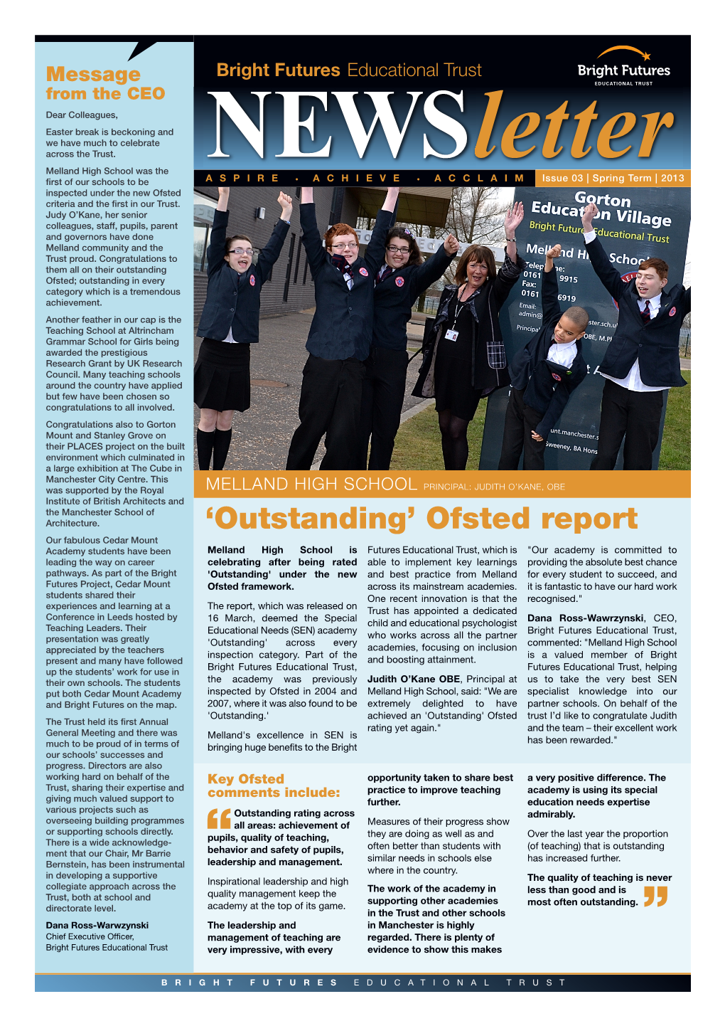 'Outstanding' Ofsted Report