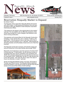 S Q U a L L I a B S C H Reservation Nisqually Market to Expand