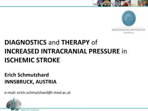 DIAGNOSTICS and THERAPY of INCREASED INTRACRANIAL PRESSURE in ISCHEMIC STROKE