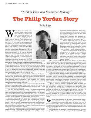Philip Yordan Story