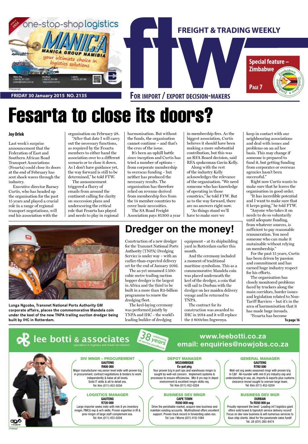 Fesarta to Close Its Doors? Joy Orlek Organisation on February 28