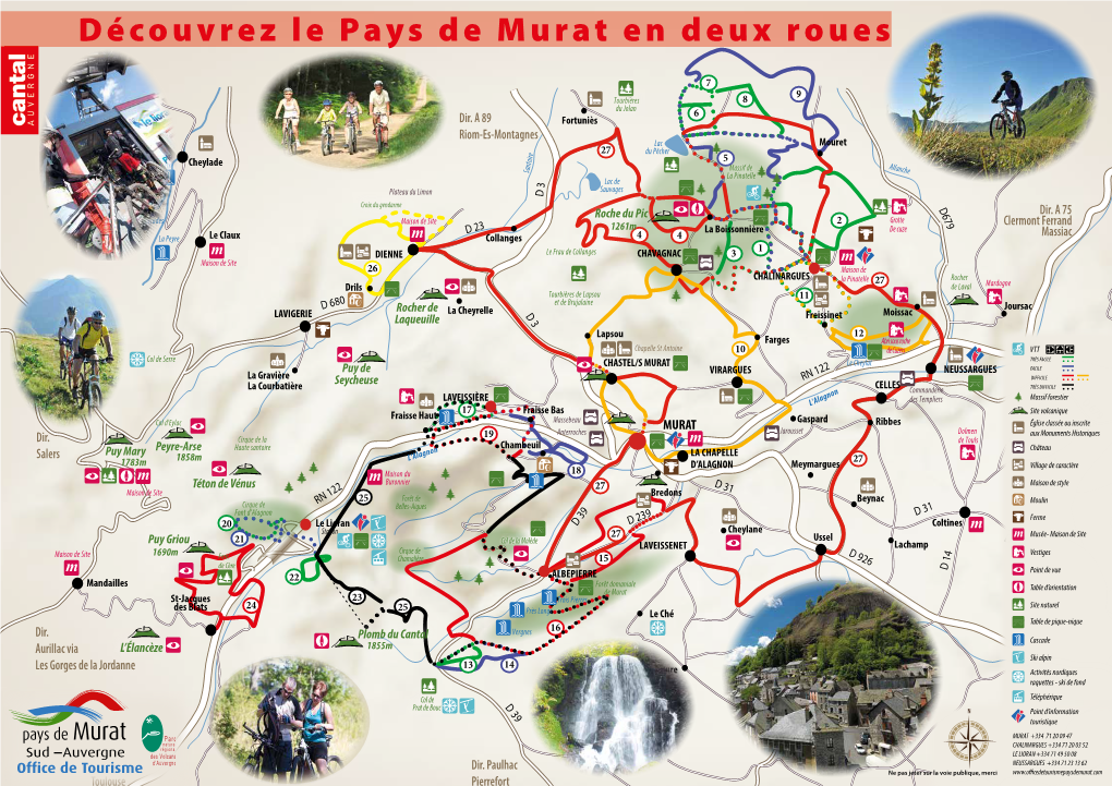 Découvrez Le Pays De Murat En Deux Roues Château Village De Caractère