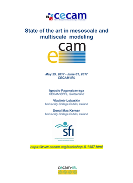 State of the Art in Mesoscale and Multiscale Modeling
