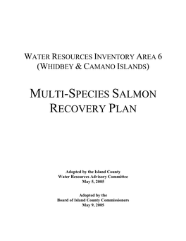 Island County Salmon Recovery Plan