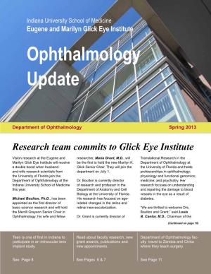 Eugene and Marilyn Glick Eye Institute Ophthalmology Update