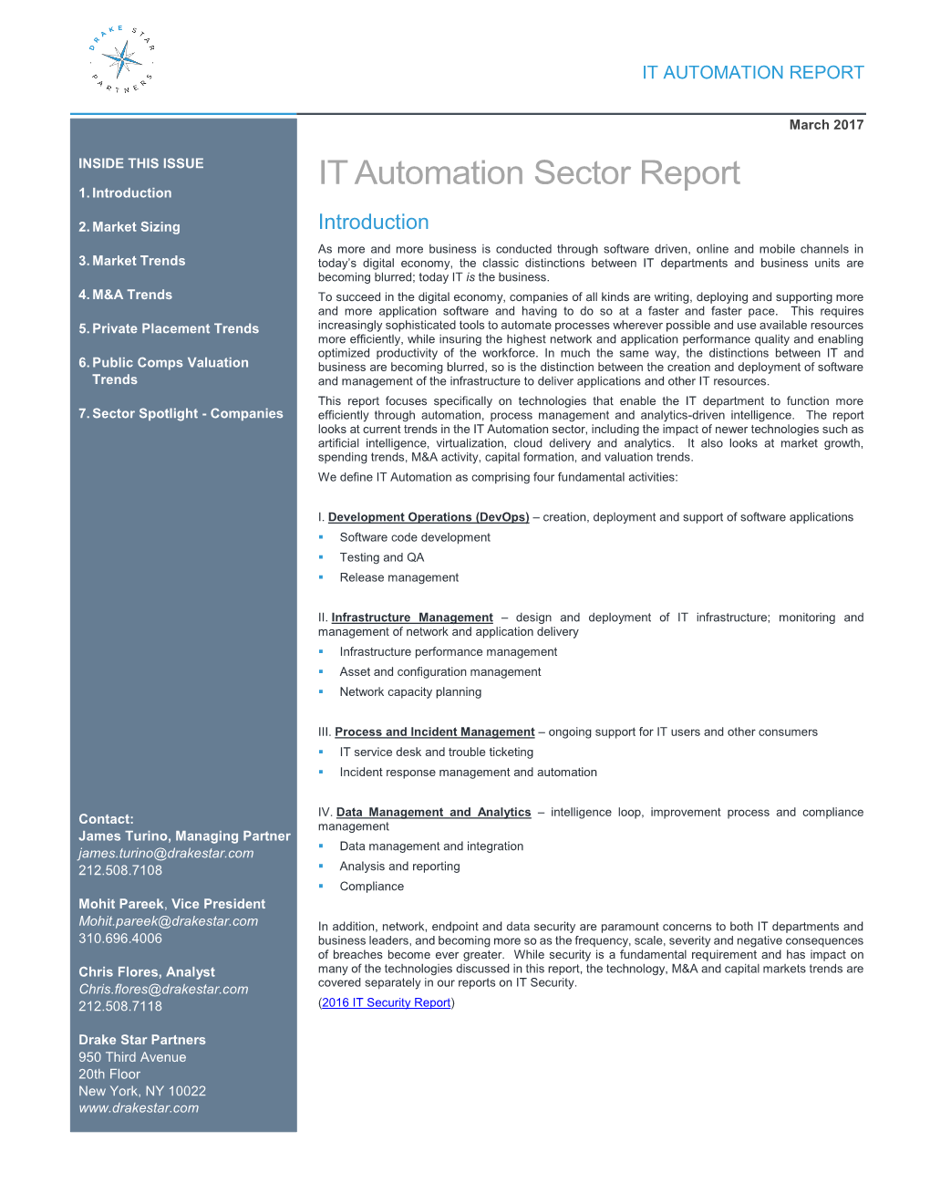 IT Automation Sector Report 1