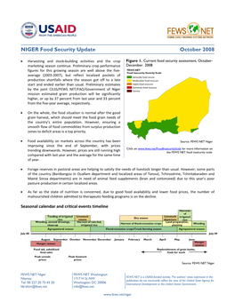 Niger Food Security Update, October 2008