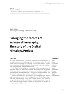 The Story of the Digital Himalaya Project