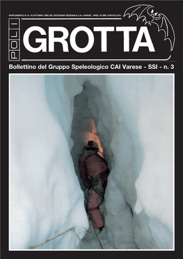 Bollettino Del Gruppo Speleologico CAI Varese - SSI - N