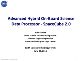 Advanced Hybrid On-Board Science Data Processor - Spacecube 2.0