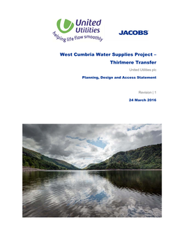 West Cumbria Water Supplies Project – Thirlmere Transfer United Utilities Plc