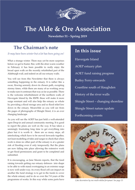 To View/Download the Spring 2019 Newsletter