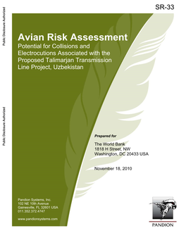 Avian Risk Assessment