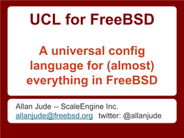 UCL for Freebsd