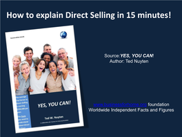 How to Explain Direct Selling in 15 Minutes!