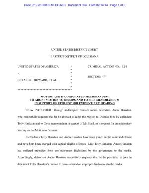 Case 2:12-Cr-00001-MLCF-ALC Document 504 Filed 02/14/14 Page 1 of 3