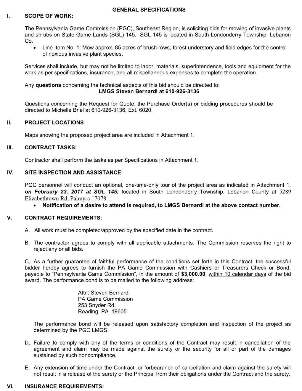 General Specifications s2