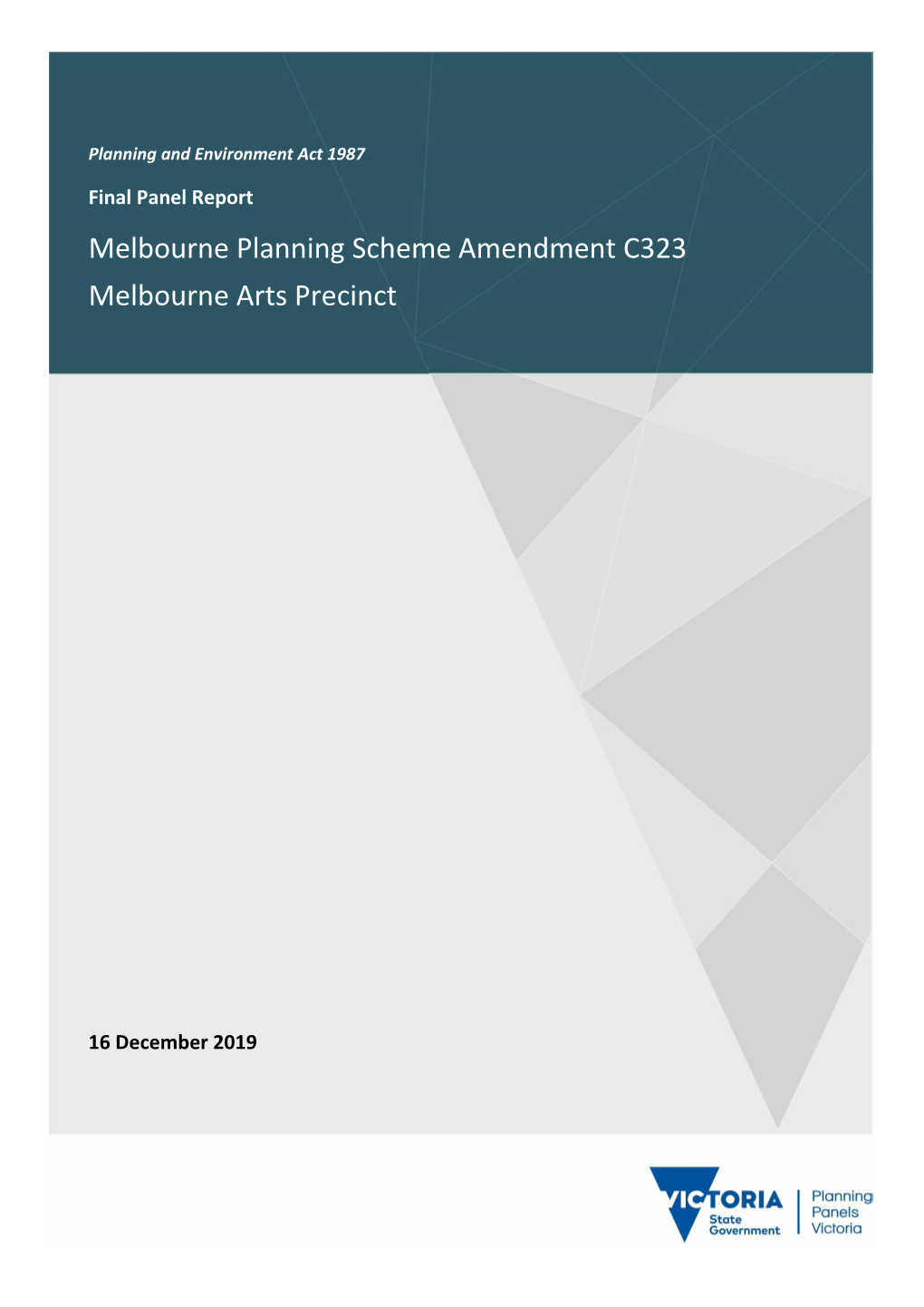 Melbourne Planning Scheme Amendment C323 Melbourne Arts Precinct
