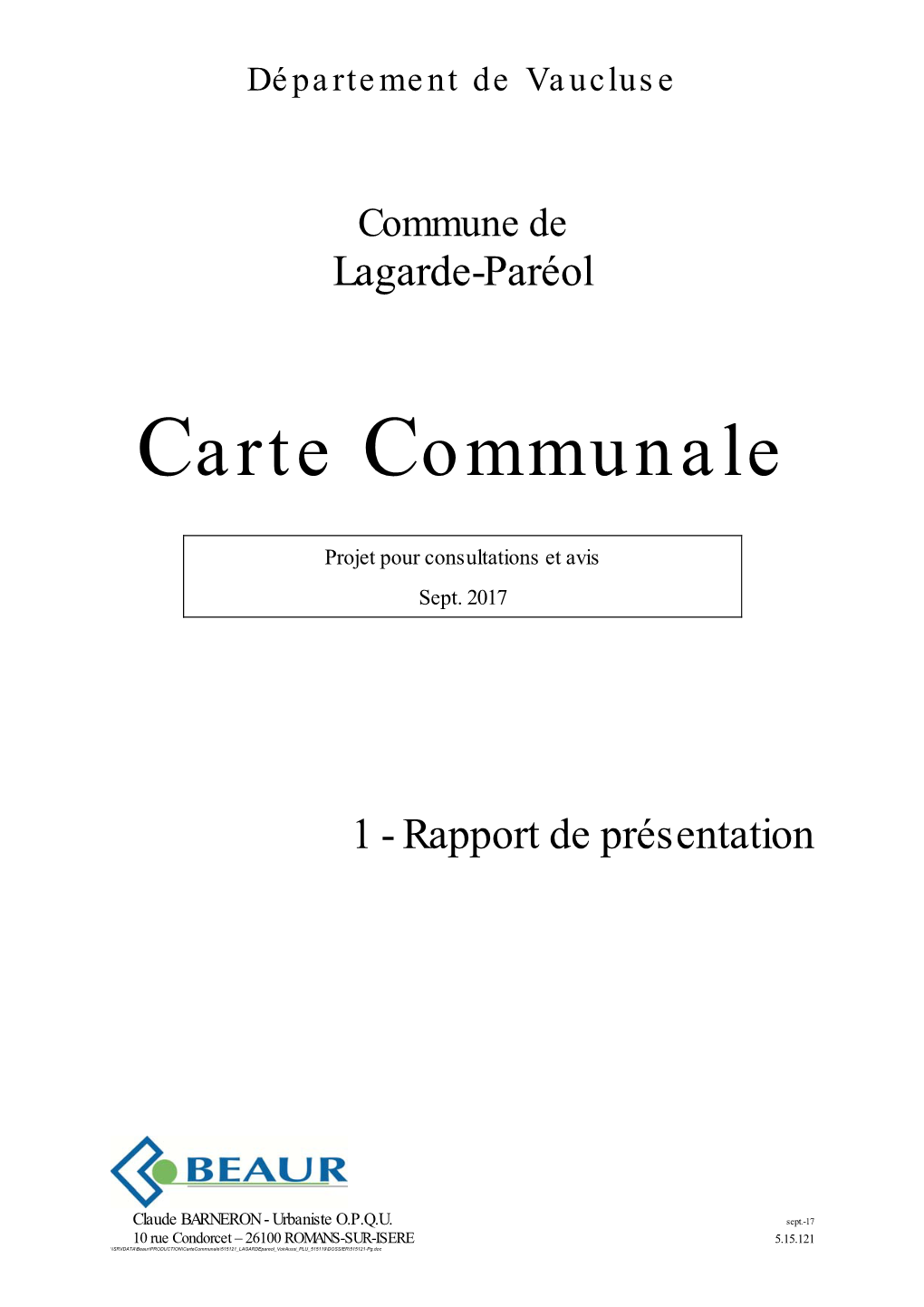 Carte Communale