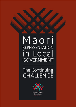 Maori Representation in Local Government