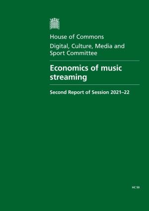 Economics of Music Streaming