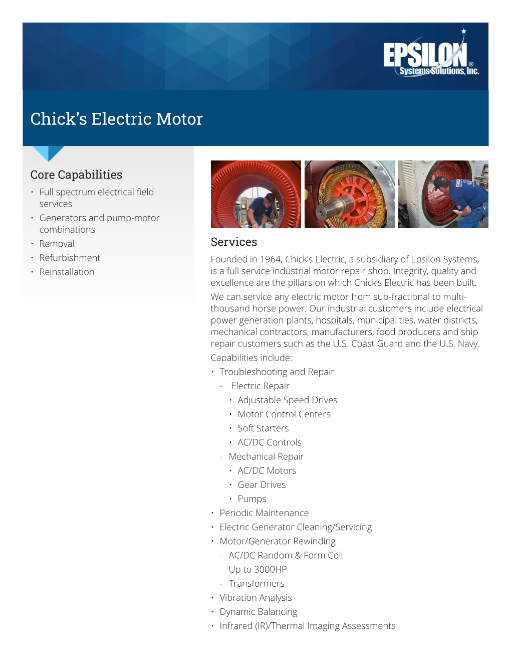 Chick's Electric Motor