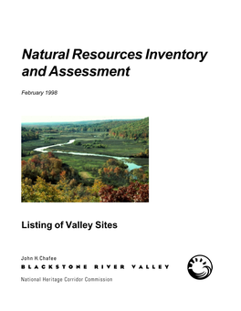 Natural Resources Inventory and Assessment