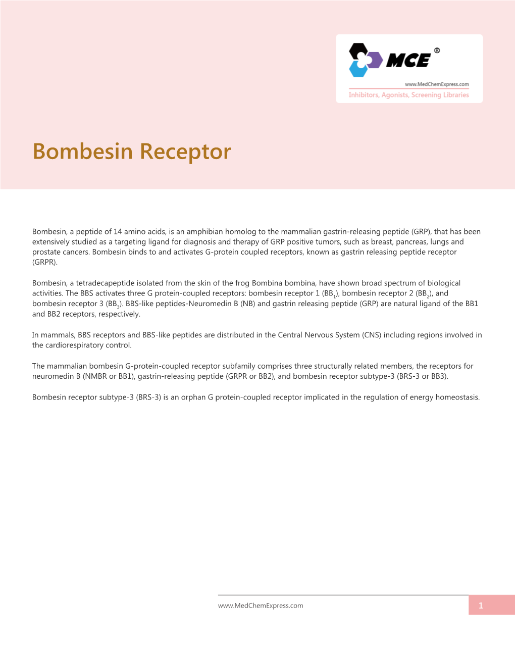 Bombesin Receptor