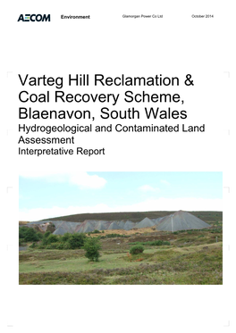Varteg Hill Reclamation & Coal Recovery Scheme, Blaenavon