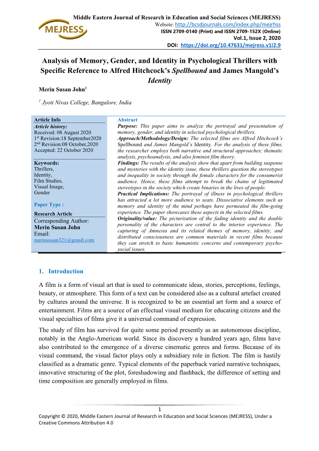 Analysis of Memory, Gender, and Identity in Psychological Thrillers