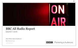 BBC All Radio Report Quarter 1 2016