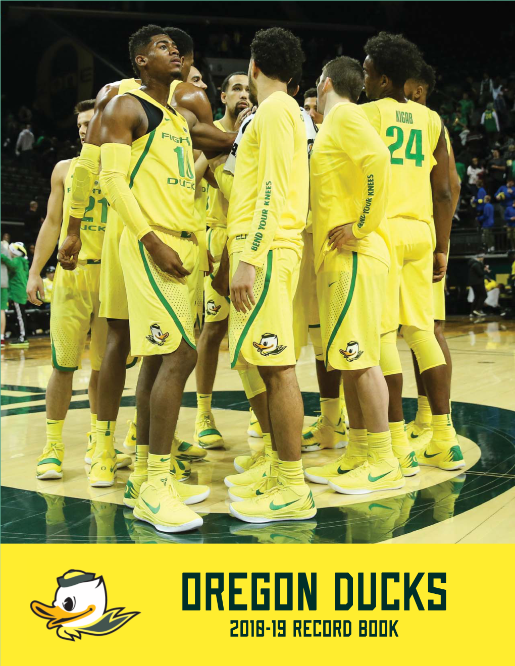 2018-19 Record Book 2017-18 Oregon Ducks Photo Roster