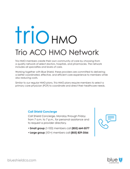 Trio ACO HMO Network