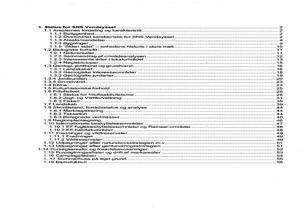 Status for Naturstyrelsen – Vendsyssel