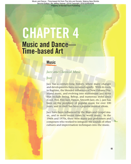 Chapter 4 Music and Dance—Time-Based