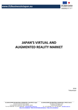 Japan's Virtual and Augmented Reality Market