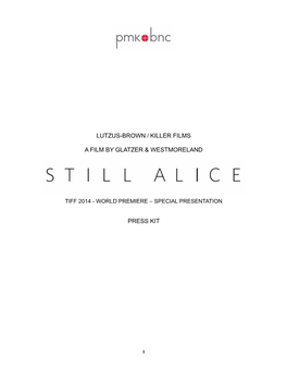 Still Alice Tiff 2014 Press Notes.2W
