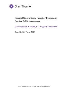 Financial Statements and Report of Independent Certified Public Accountants