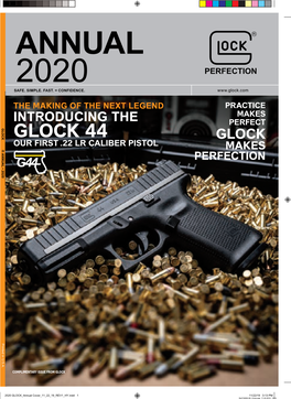 Glock Annual 2020 Volume 30 Number 1 Table of Contents