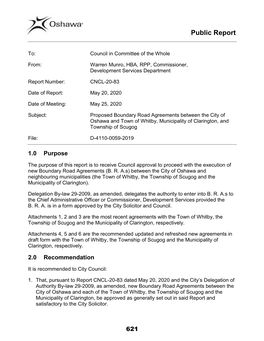 CNCL-20-83 Proposed Boundary Road Agreements Between the City