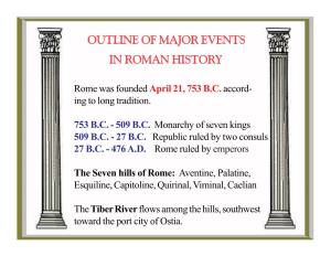 Roman History Outline Notes.Pmd