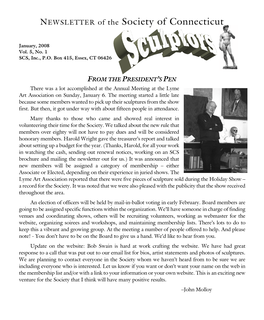 NEWSLETTER of the Society of Connecticut