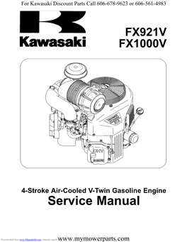 Kawasaki FX921V and FX1000V Service Manuel.Pdf