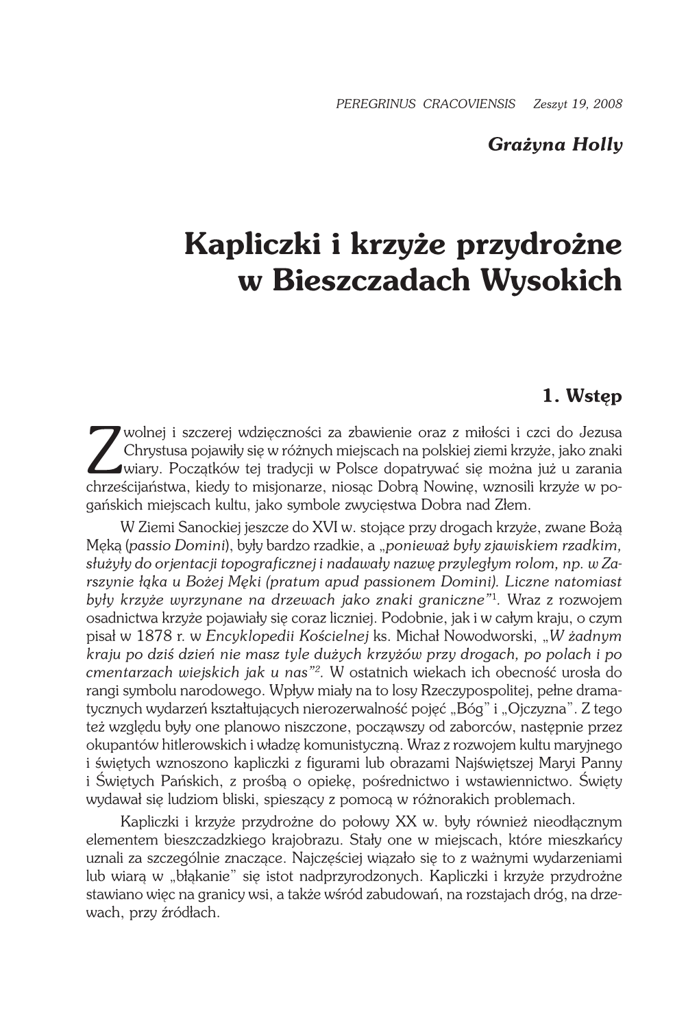 Kapliczki I Krzyże Przydrożne W Bieszczadach Wysokich