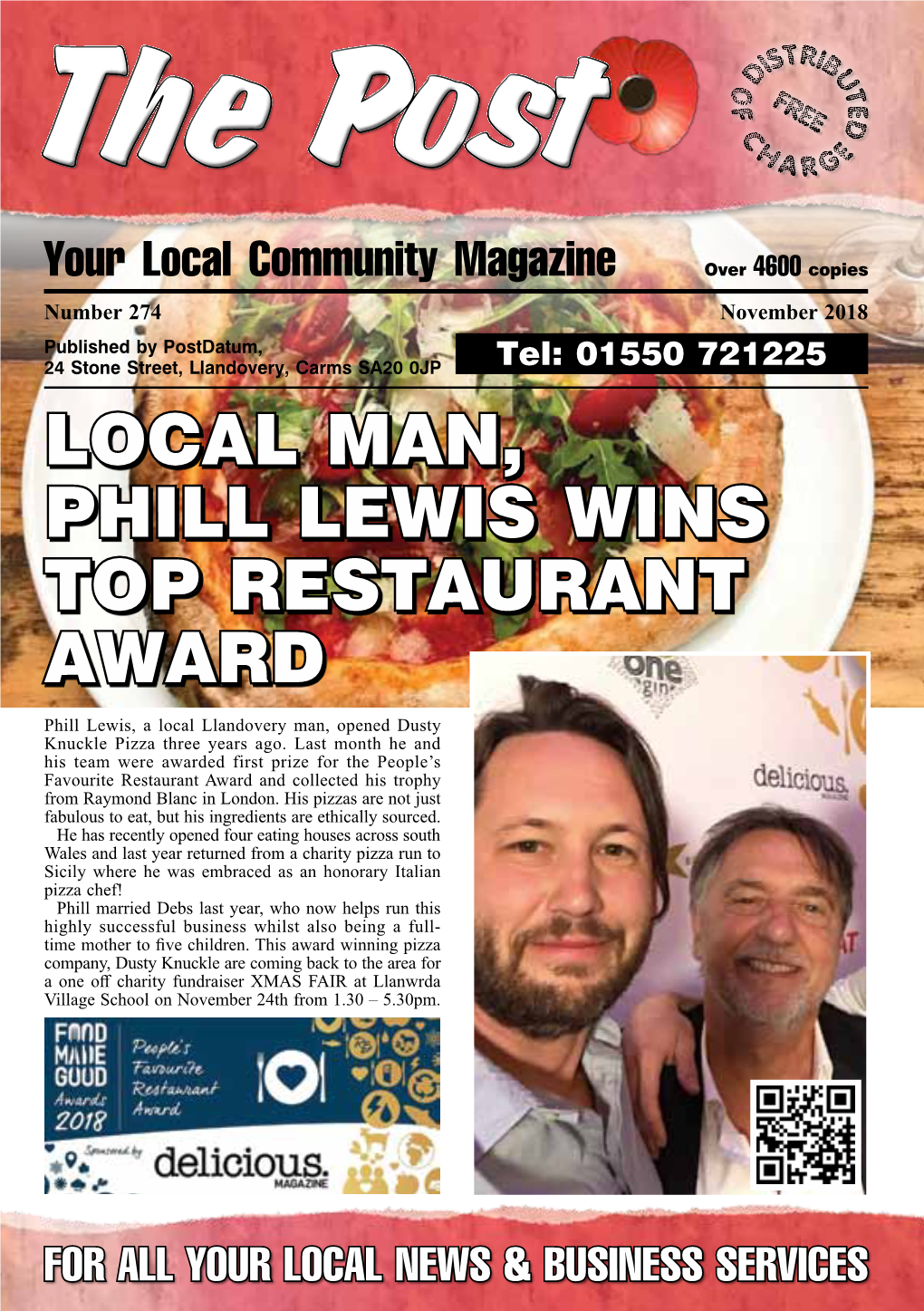 Local Man, Phill Lewis Wins Top Restaurant Award