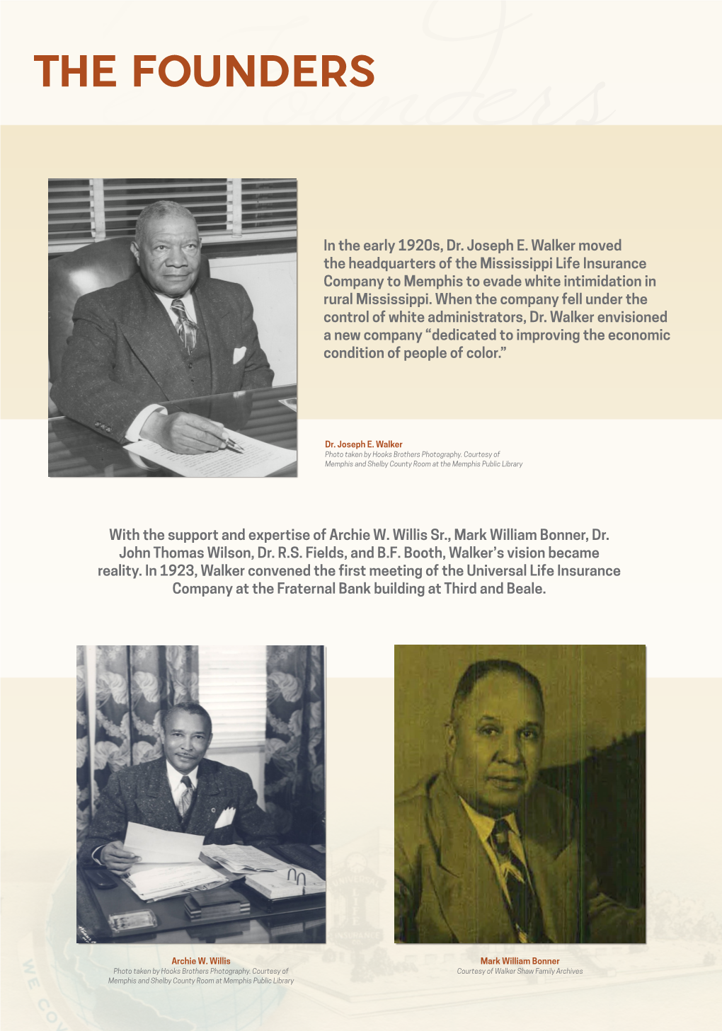 In the Early 1920S, Dr. Joseph E. Walker Moved the Headquarters Of