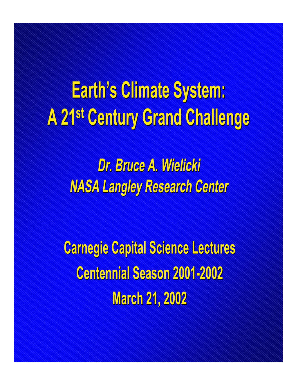 Earth's Climate System