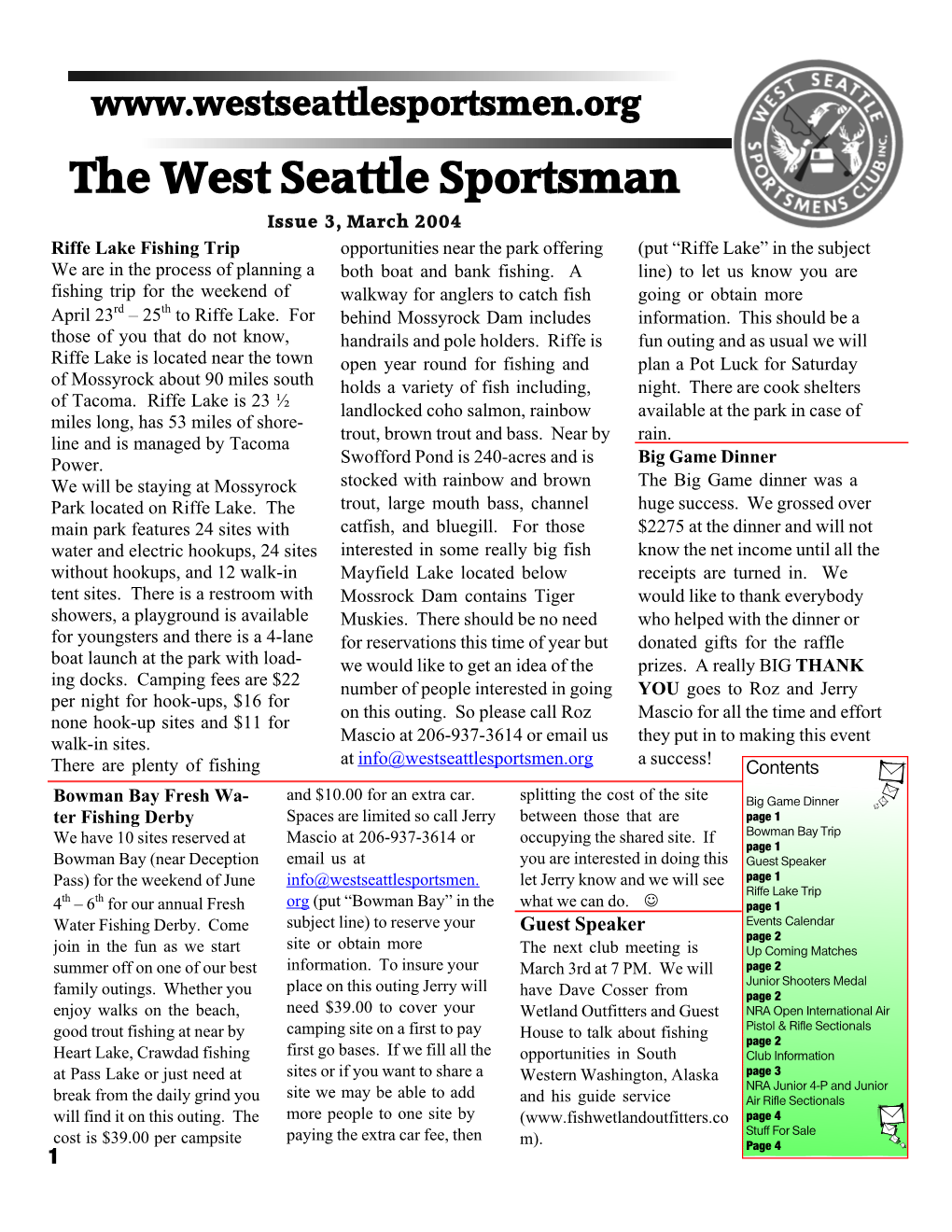 The West Seattle Sportsman
