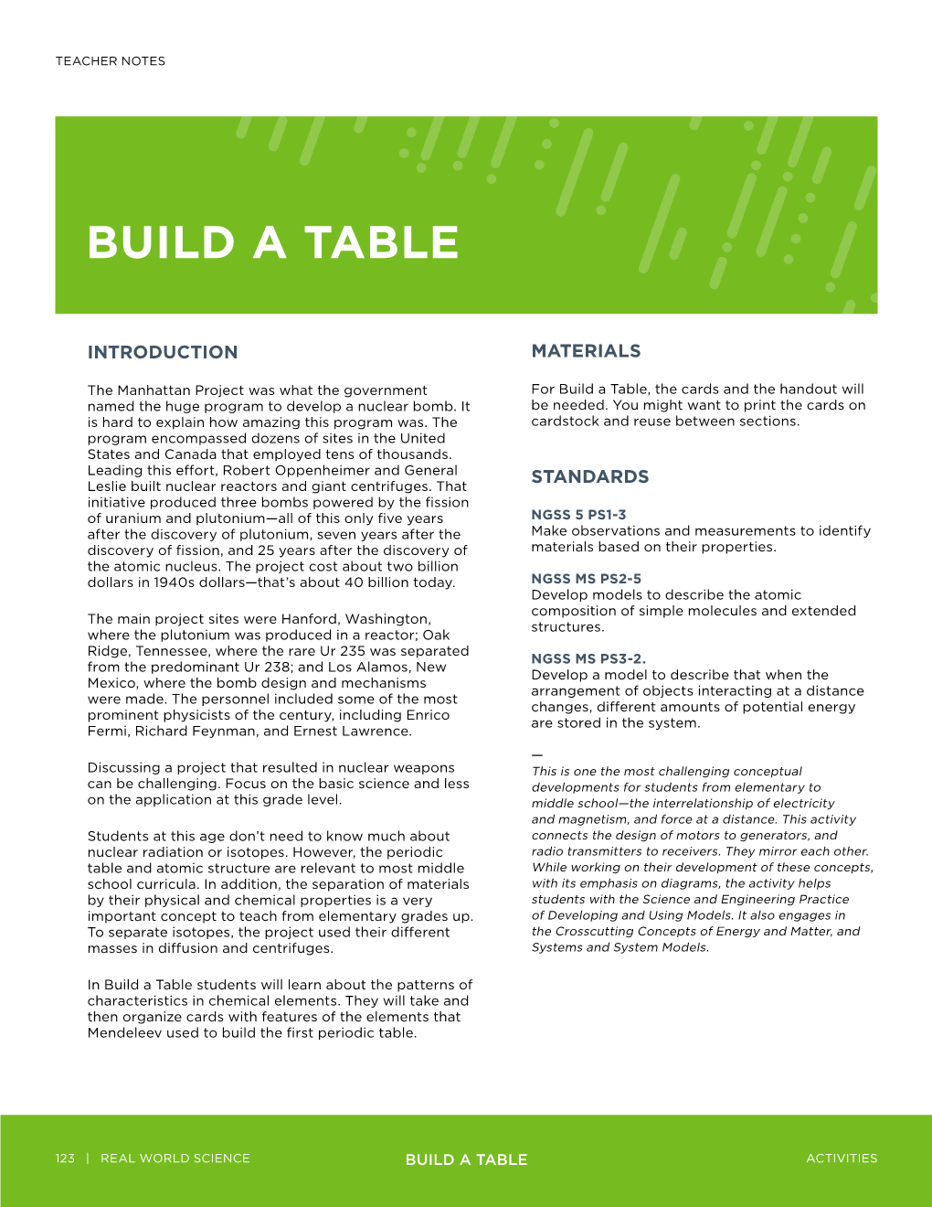 Build a Table